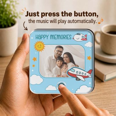 Personalized Audio Fridge Magnet with Custom Photo & Song Unique Musical Memory Keepsake, Customized Gift for Family, Friends & Couples